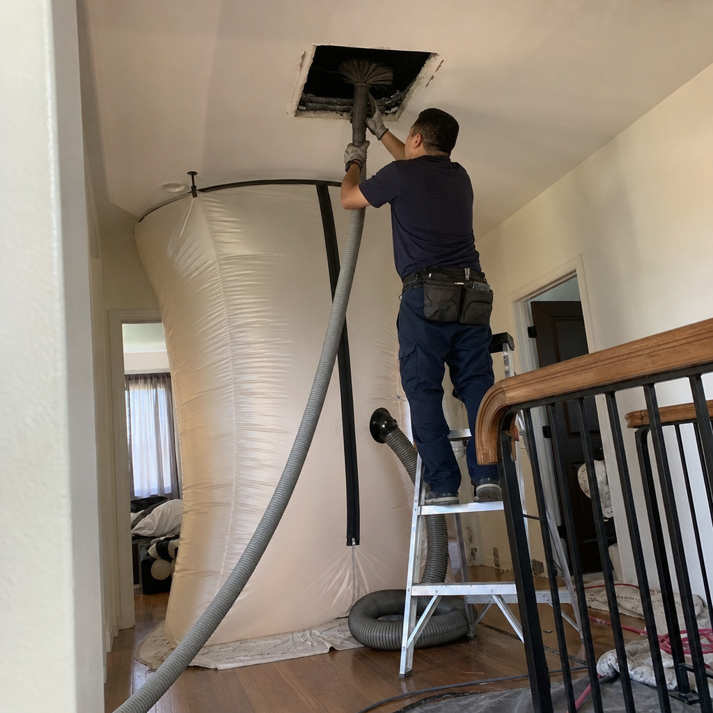 Air Duct Cleaning job in Woodland Hills — photo 2