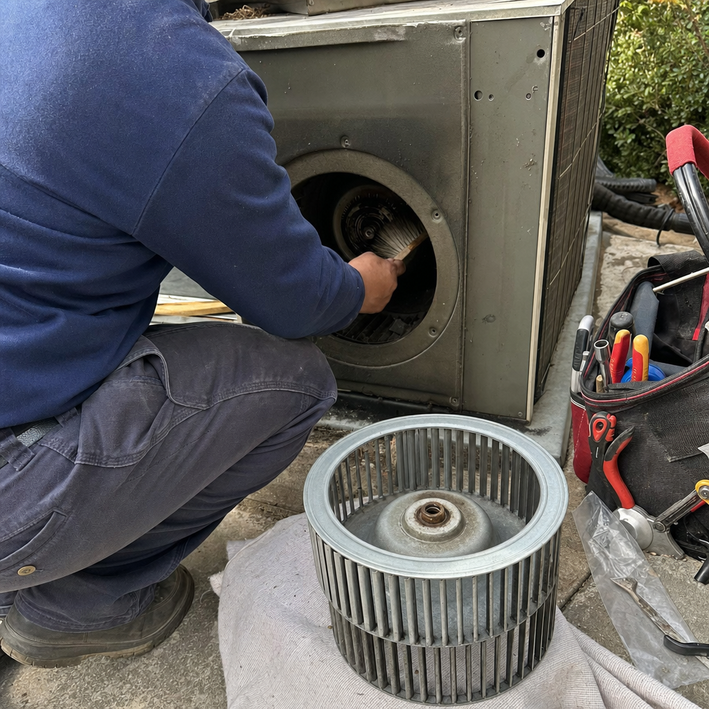 Air Duct Cleaning job in Woodland Hills — photo 1