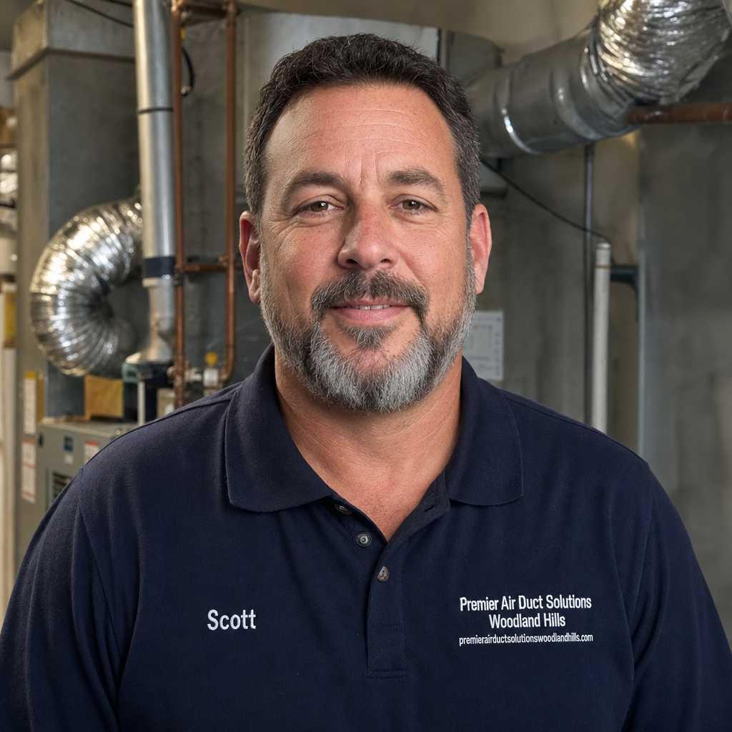 Scott Hill, owner of Premier Air Duct Solutions Woodland Hills