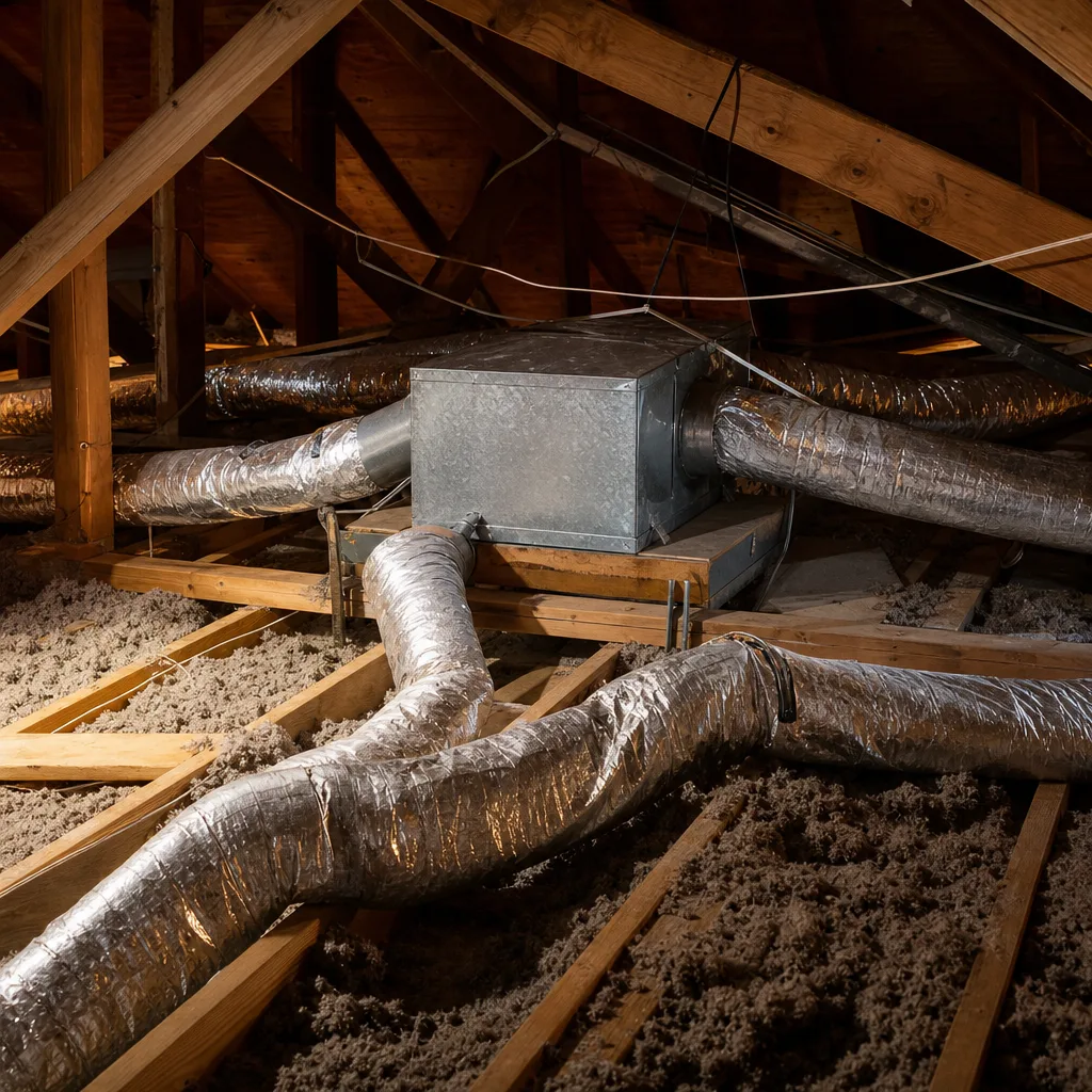 Illustration for duct repair sealing in Northridge