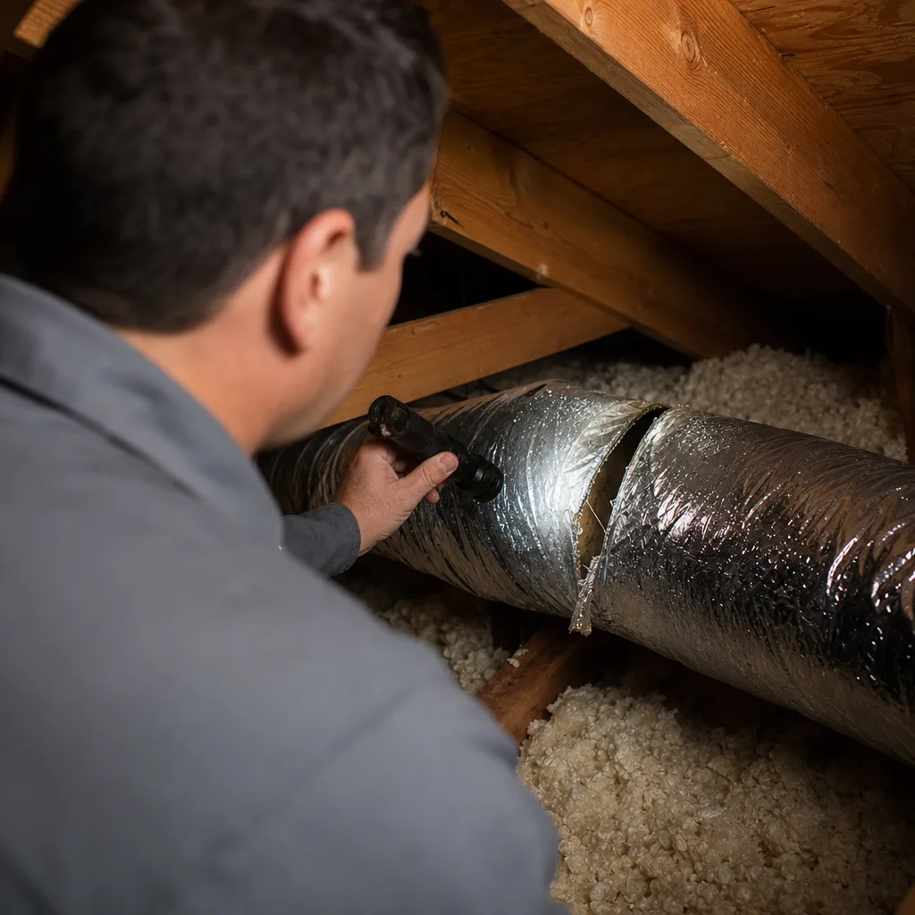 Illustration for duct repair sealing in Canoga Park