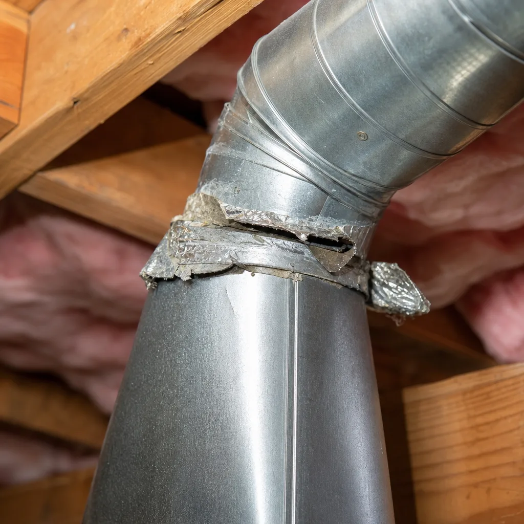 Illustration for duct repair sealing in Chatsworth