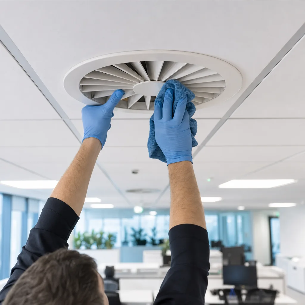 Illustration for office air duct cleaning woodland hills