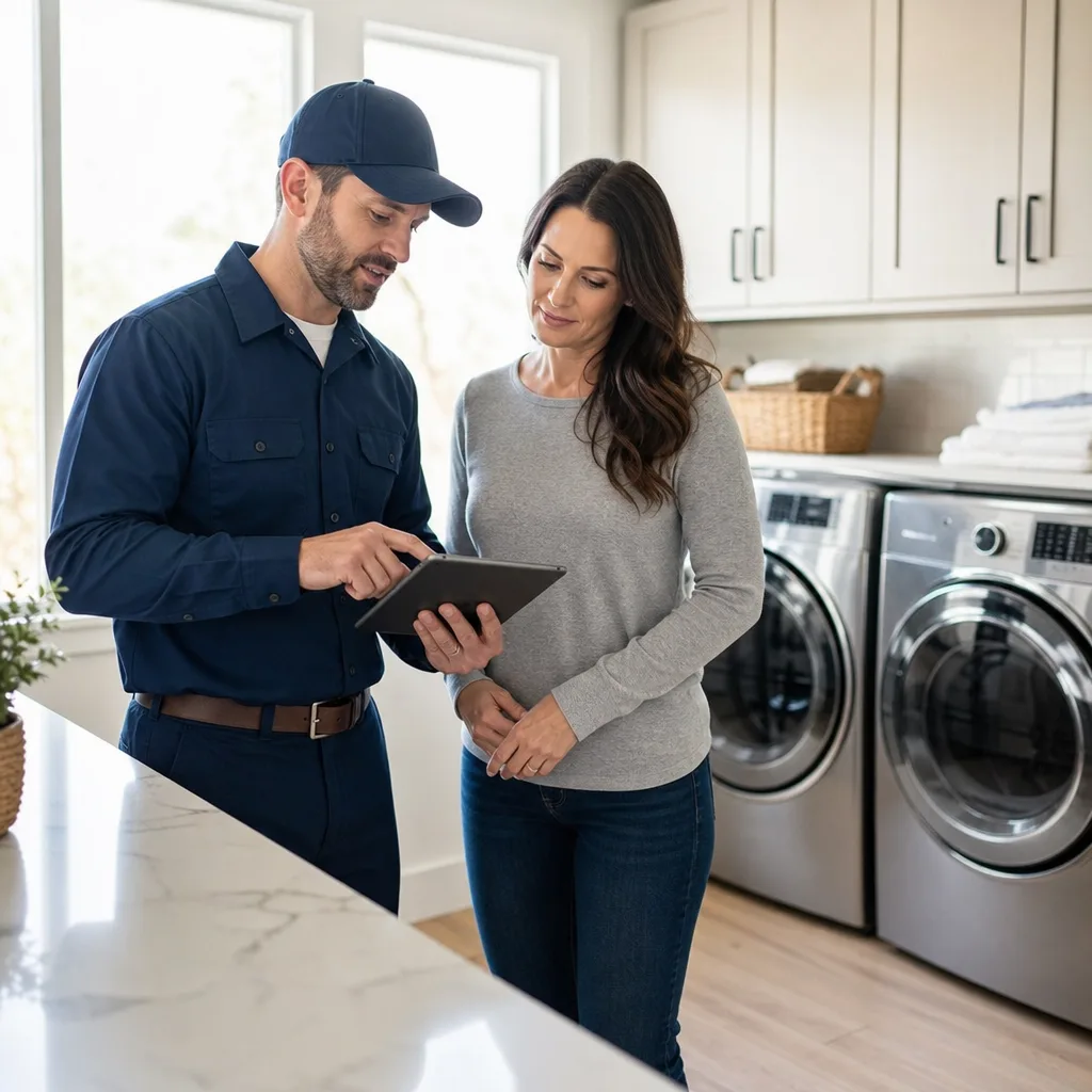 Illustration for dryer vent cleaning services woodland hills